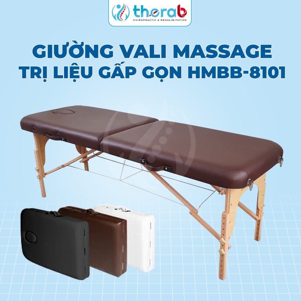 Giường vali massage trị liệu gấp gọn HMBB-8101