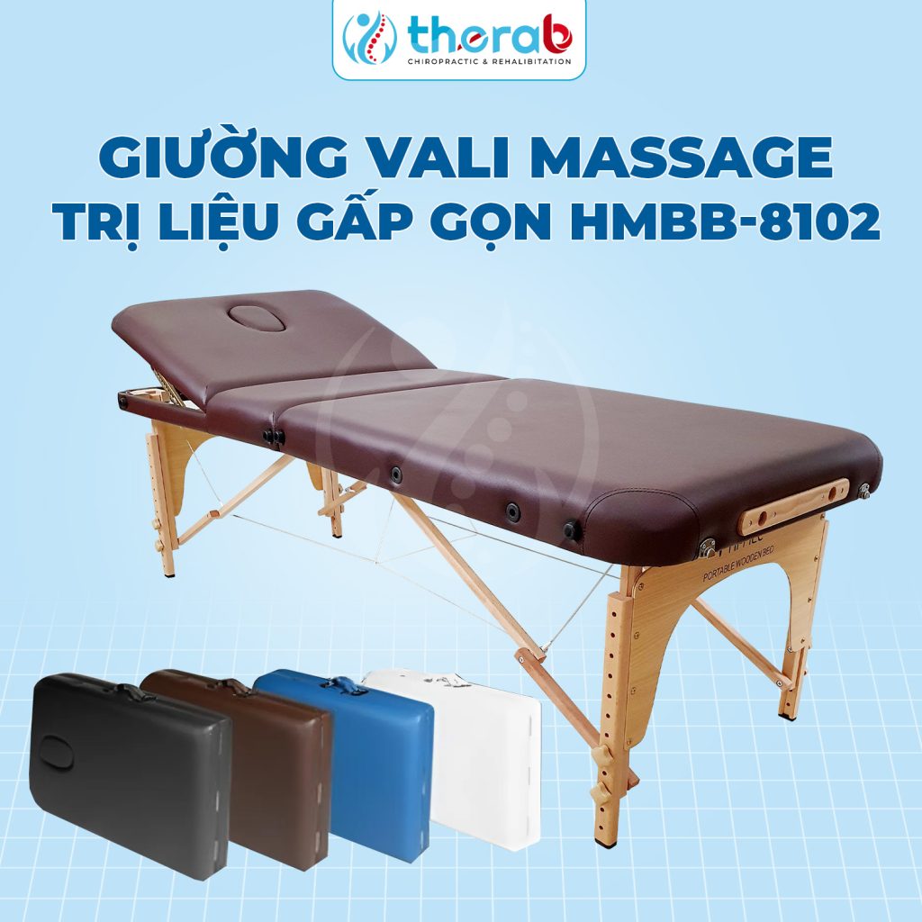 Giường vali massage trị liệu gấp gọn HMBB-8102