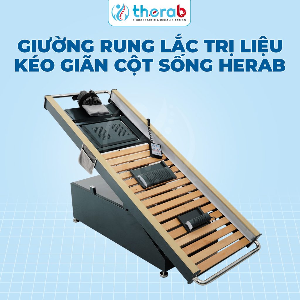 Giường rung lắc trị liệu kéo giãn cột sống Therab