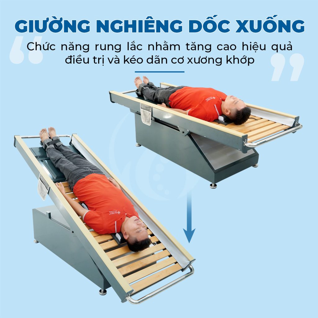 Giường rung lắc trị liệu kéo giãn cột sống Therab