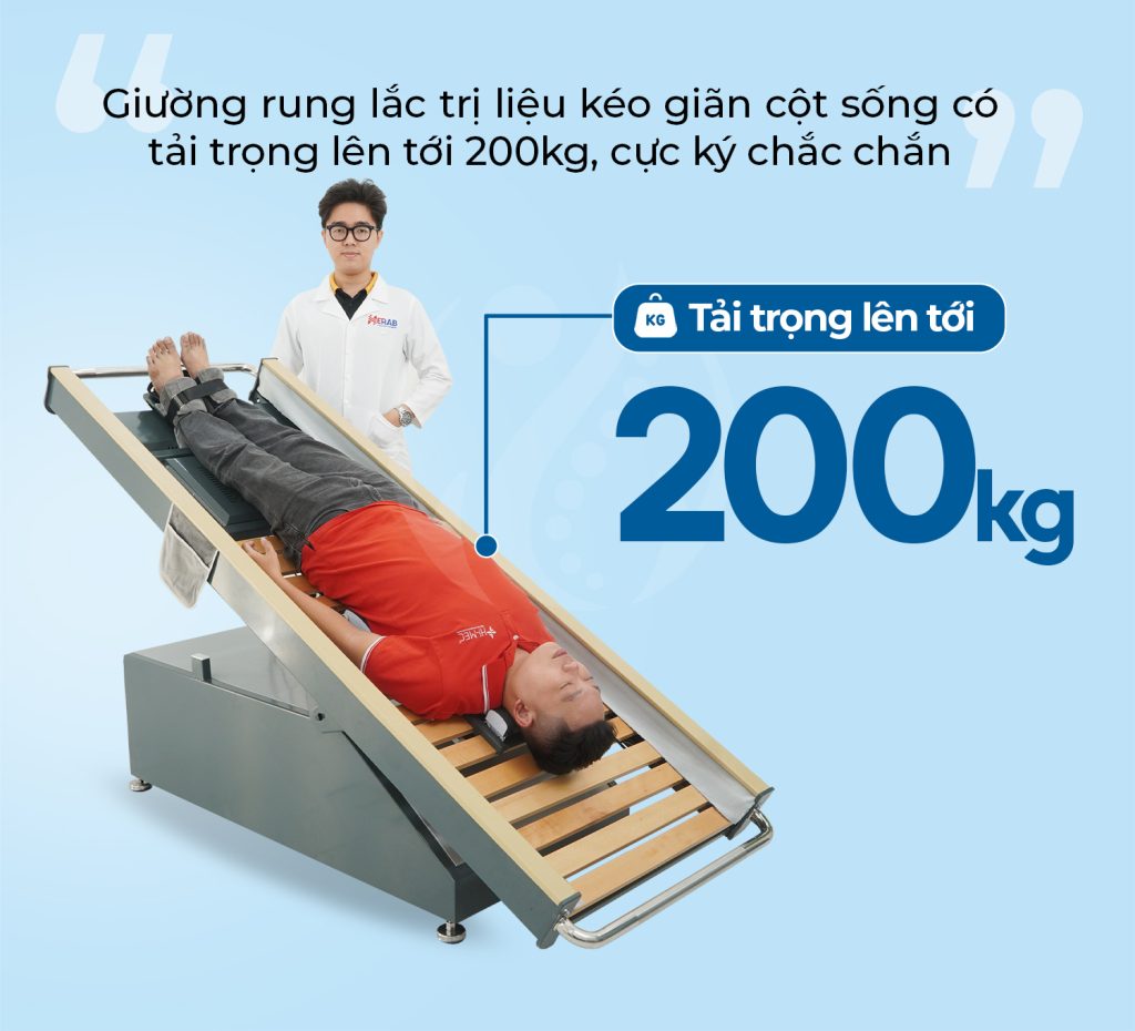 Giường rung lắc trị liệu kéo giãn cột sống Therab