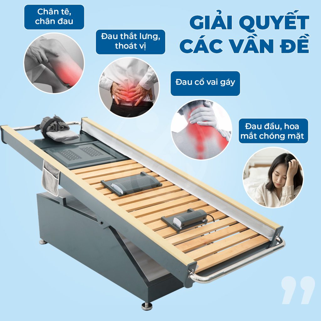 Giường rung lắc trị liệu kéo giãn cột sống Therab