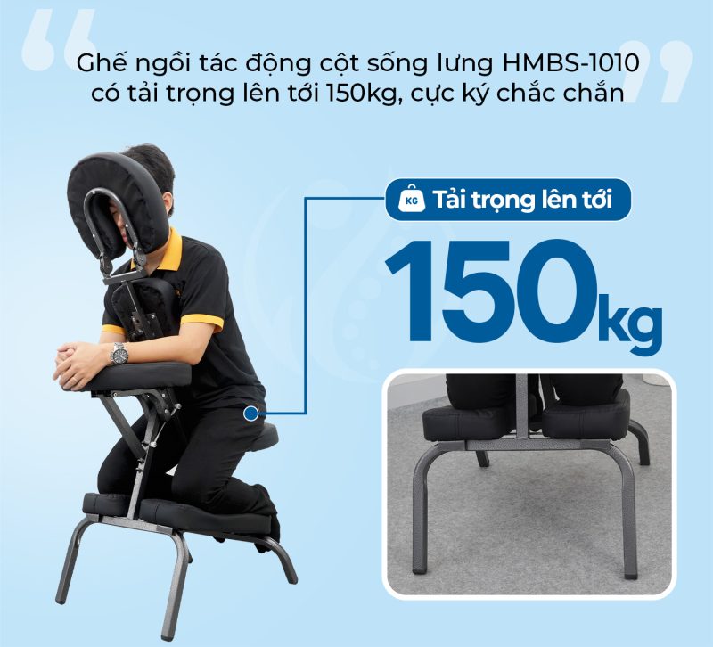 Ghế ngồi massage trị liệu tác động cột sống lưng Herab HMBS-1010