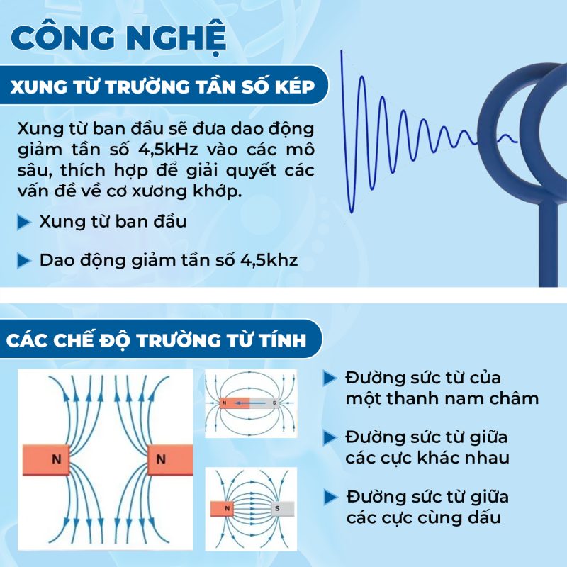 Máy trị liệu PEMF điện từ trường PMST LOOP PRO