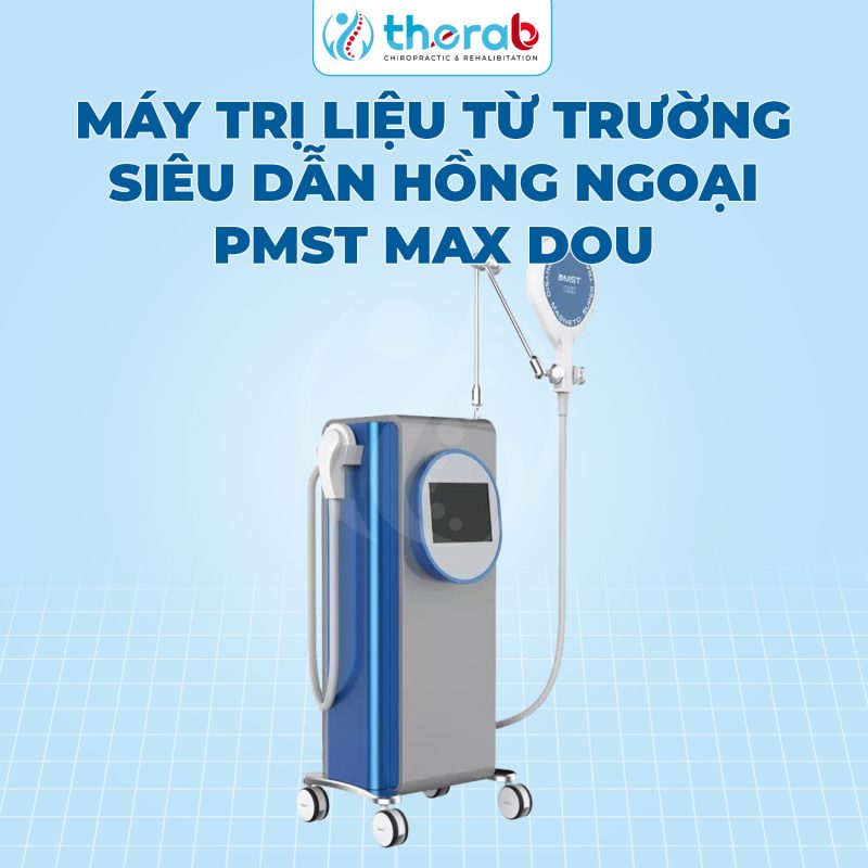 Máy trị liệu từ trường siêu dẫn hồng ngoại PMST MAX DOU - 2 tay cầm