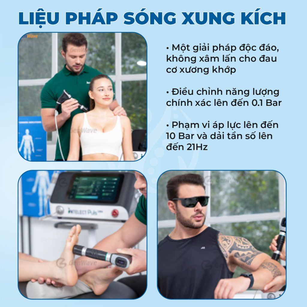 Máy xung kích tích hợp laser trị liệu INTELECT PULS 1064