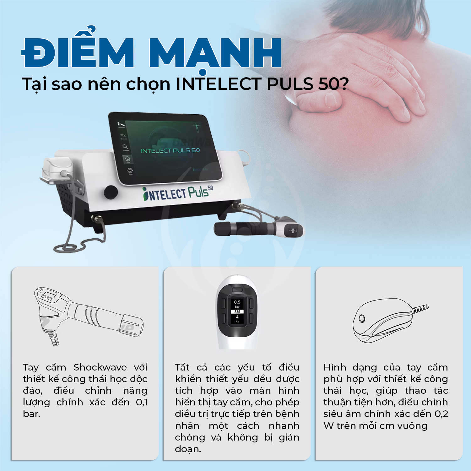 Máy xung kích trị liệu INTELECT PULS 50