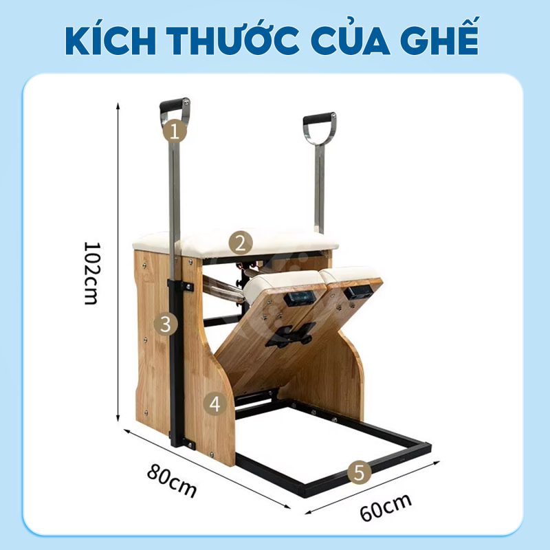 Ghế tập pilates ổn định cột sống