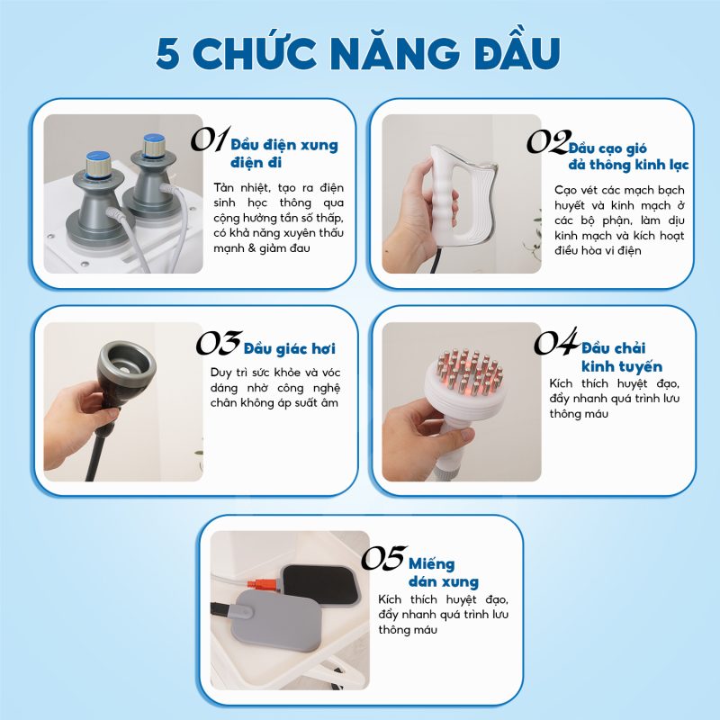 Máy Trị Liệu Điện Sinh Học DDS 5 Trong 1